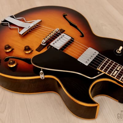 1968 Gibson ES-175 D Vintage Archtop Electric Guitar Sunburst w/ Pat # Pickups, Case image 11