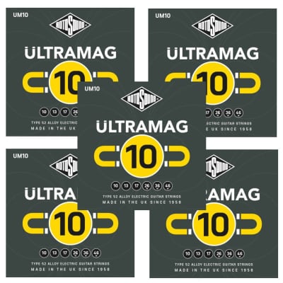 RotoSound Guitar Strings 5-Pack Electric Ultramag Type 52 Alloy 10-46 for sale