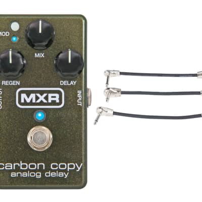 MXR M169 Carbon Copy Analog Delay Pedal + Gator Patch Cable 3 Pack image 1