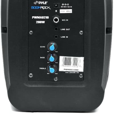 Pyle - PWMAB210OR - PA Speaker System with BT MP3 USB Micro SD FM Radio - Orange image 3