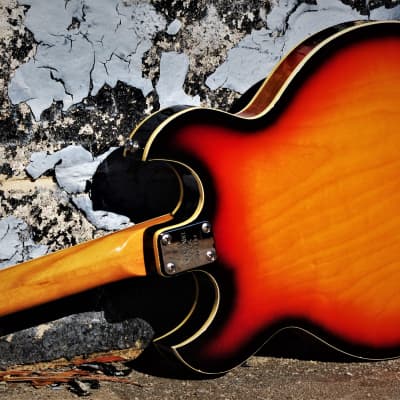 Conrad 40080 Barney Kessel 1973 Sunburst.  Made in Japan. Incredible. Rare. Excellent  Kasuga Guitar image 20