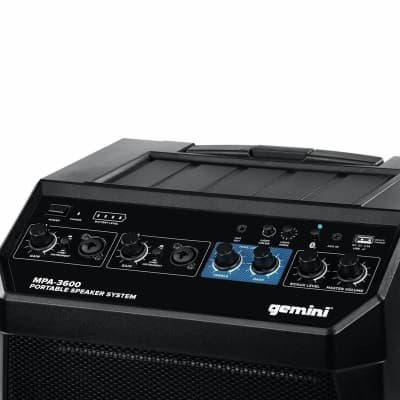New Gemini MPA-3600 Portable Rechargeable Bluetooth Speaker image 2