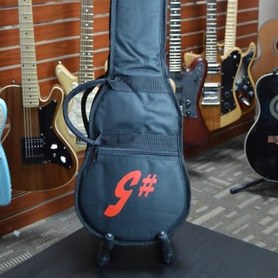 G-Sharp OF-1 Travel Guitar, Red Wine (g# tuning, comes w/ gig bag) image 5