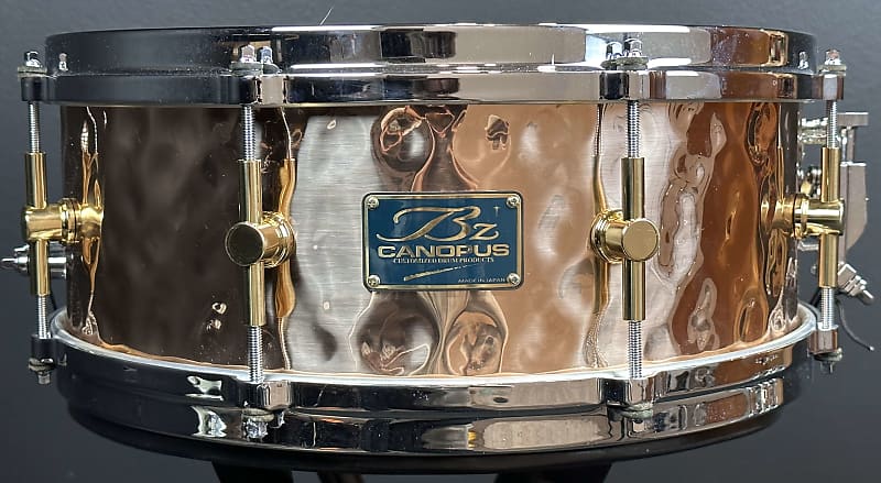 DrumPickers 14x6.5” “The Tank” Hammered Bronze Snare Drum In Polished