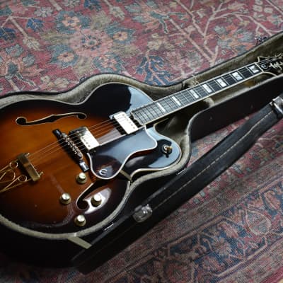 1983 Epiphone Japan Emperor (F) Antique Sunburst, w/OHSC, Matsumoku, Vintage Archtop, MIJ, Fret Nibs image 3