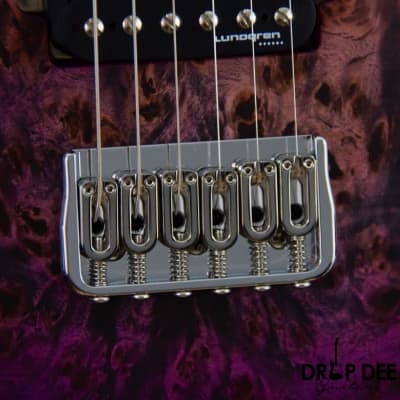 Skervesen Mirage 6 Electric Guitar w/ Case (1410)-Purple Burst image 7