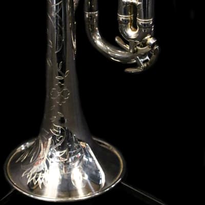 Vintage F.E. Olds Mendez Fullerton Trumpet; Ryan Kisor,  Silver Plated w/ Engraving image 8