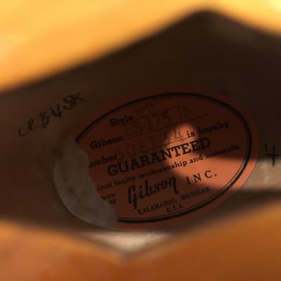 Vintage Gibson Es175-D 1966 1967 Sunburst OHSC Easy Project No Pickups image 6
