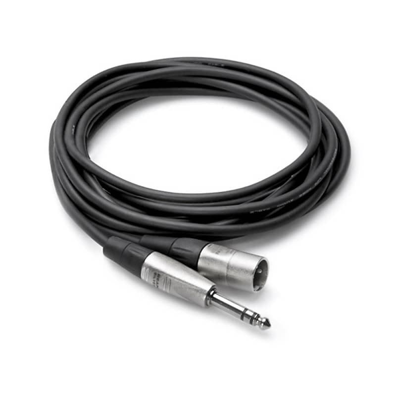 Hosa HSX-003 Balanced Audio Cable with Rean Connectors (XLR Male - 1/4 Inch TRS, 3 Foot) image 1