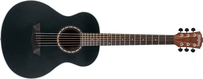 Washburn G-Mini 5 BK Travel Acoustic Guitar 2020's - Matte Black image 1