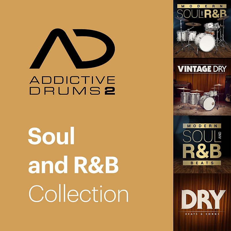 New XLN Audio Addictive Drums 2 Soul & R&B Collection MAC/PC VST AU AAX Software - (Download/Activation Card) image 1
