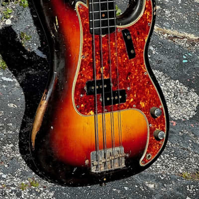 Fender Precision Bass 1960 - the ultimate Original Owner Slab Neck P Bass & she's 1 of the best players ever ! image 5