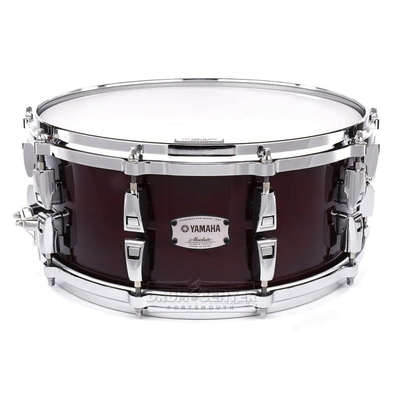 Yamaha Absolute Hybrid Maple 14x6 Snare Drum, Solid Black