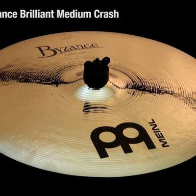 Meinl Byzance Brilliant Medium Crash Cymbal 16 image 6