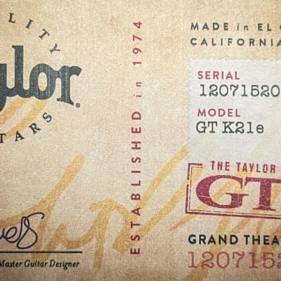 Taylor GT K21e image 19
