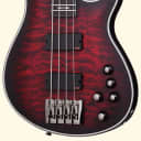 Schecter Hellraiser Extreme-4 Active 4-String Bass - Crimson Red Burst Satin