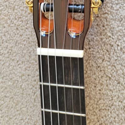 Cordoba 55FCE Spanish Thinbody Gipsy Kings Acoustic Electric Guitar, Honey Amber, HumiCase Hard Shell Case image 5