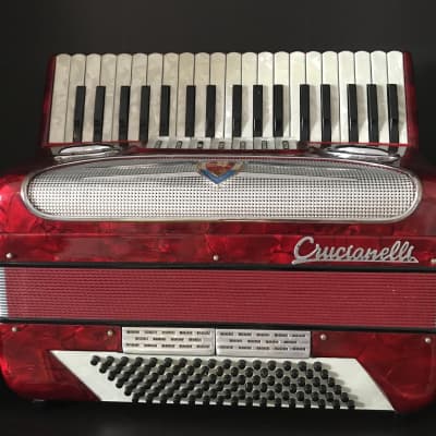 Crucianelli 96 Bass 7 Registers 1970s - Red image 1