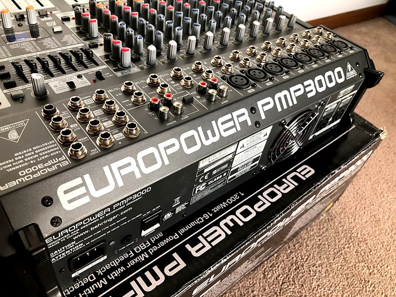  Behringer Europower PMP4000 Powered Mixer - 16 Channels, 1600  Watts with Multi-FX Processor and FBQ Feedback Detection System : Musical  Instruments