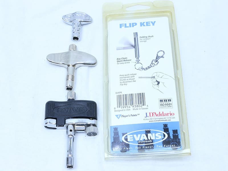 Evans Flip High Torque Drum Tuning Key FOUR PACK LOT Reverb