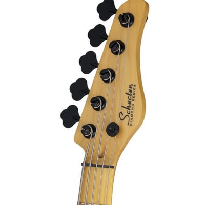 Schecter Model-T Session-5 String Bass Maple Fretboard, Aged Natural Satin image 9