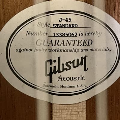 Gibson J-45 Standard 2009 - 2019 - Vintage Sunburst image 6
