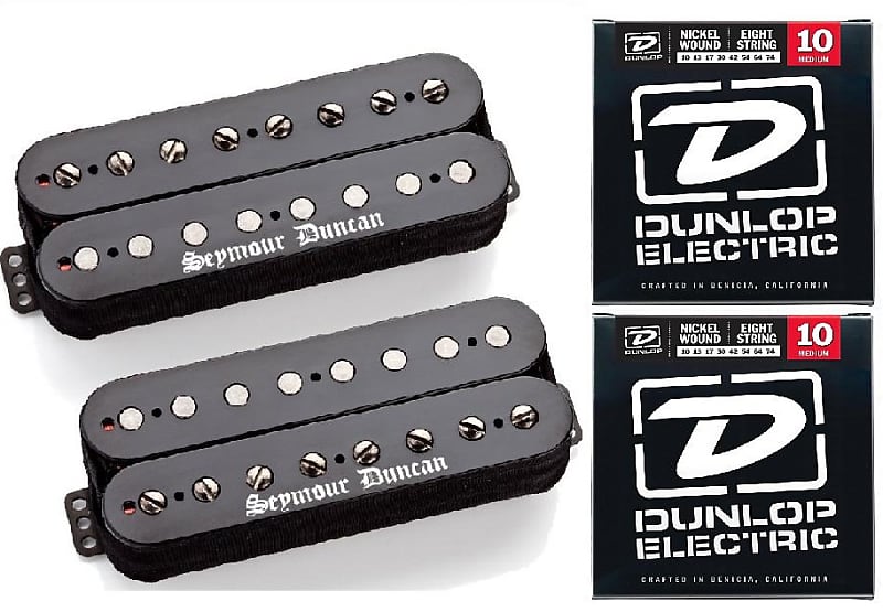 Seymour Duncan Black Winter 8 String Humbucker Guitar Pickup Set