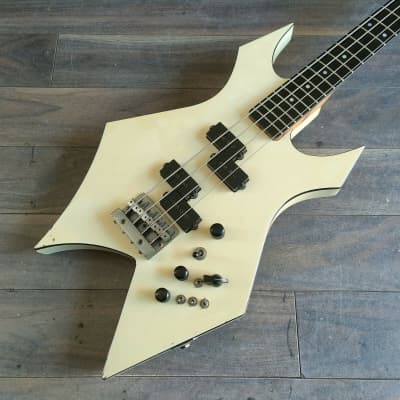 1988 BC Rich Japan (NJ Series II) Warlock Bass (White) image 1