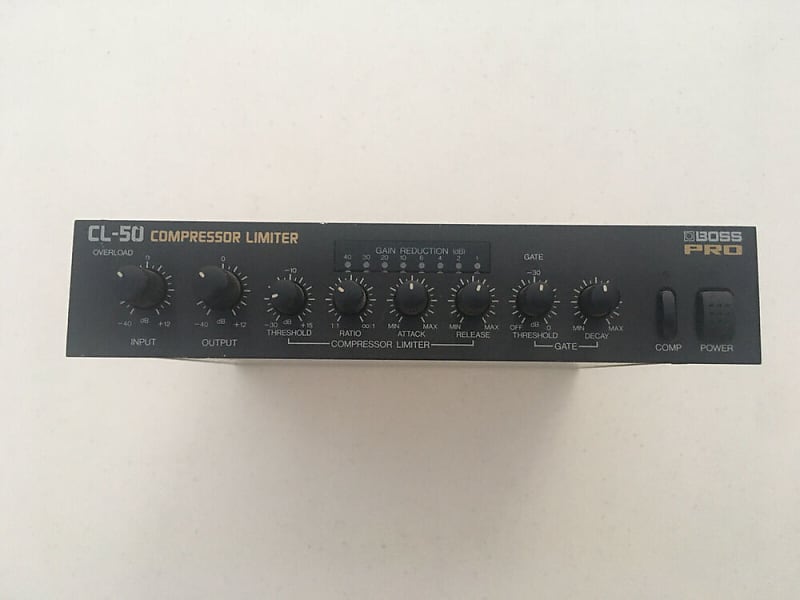 BOSS CL-50 コンプレッサーゲート　ステレオペア　ラック用マウント付き 中古】BOSS / CL-50 / Compressor Limiter ハーフラックサイズの