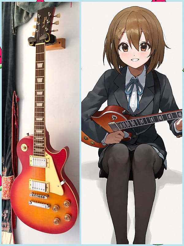 yui kon guitar K on guitar Yui Hirasawa LesPaul standard Guitar Anime guitar Houkago Tea Time HTT ACG