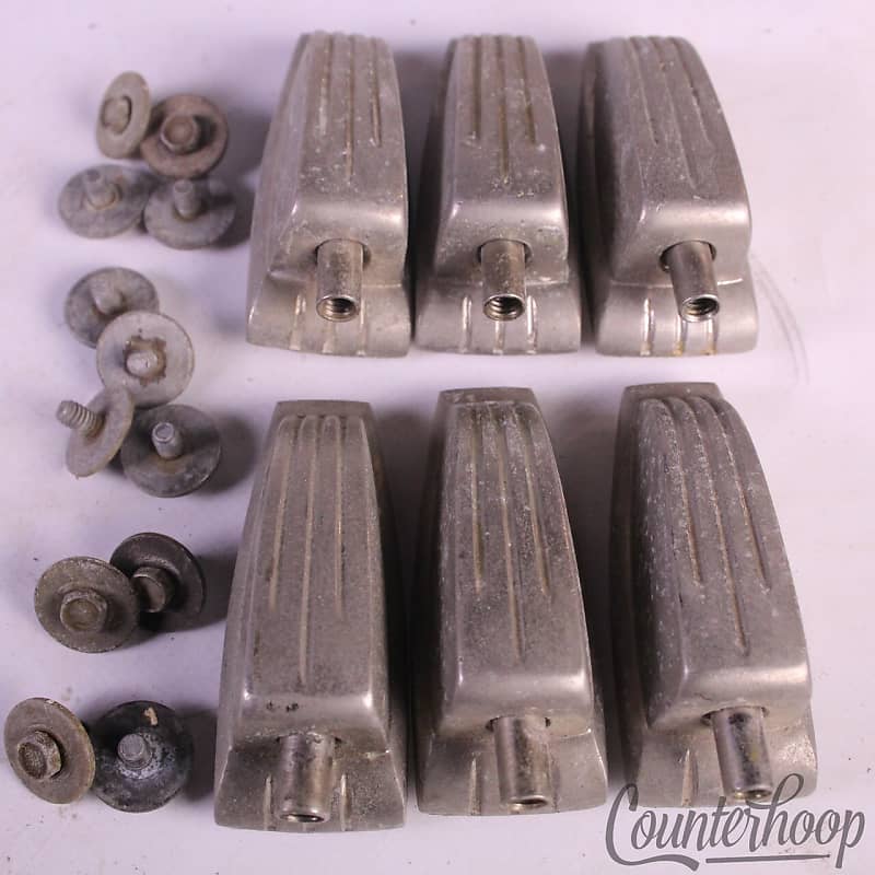 *Ludwig 6x Bass/Floor Tom Drum Lugs Large Classic Tension Lug Reverb