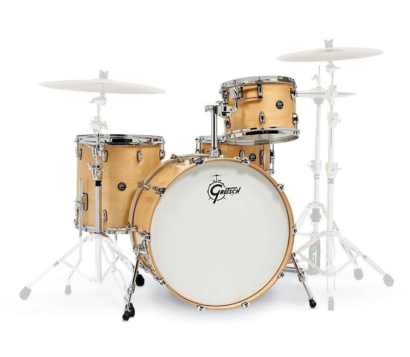 Gretsch 4pc Renown Drum Kit Set, Toms, Bass & Snare Gloss Reverb