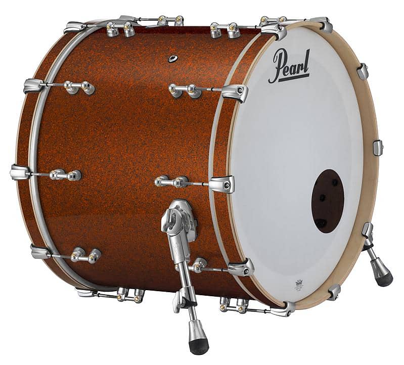 Pearl Music City Custom Reference Pure 20"x14" Bass Drum BURNT ORANGE GLASS RFP2014BX/C447 image 1