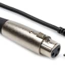 Hosa XVM102F Camcorder Mic Cable XLR3F to Right Angle Mini TRS 2 Foot