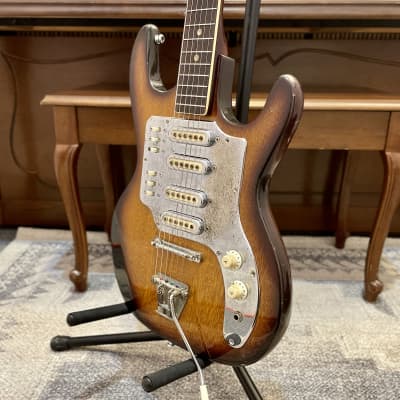1960's Teisco/Guyatone? Japanese-made 4 Pickup Electric Guitar image 4