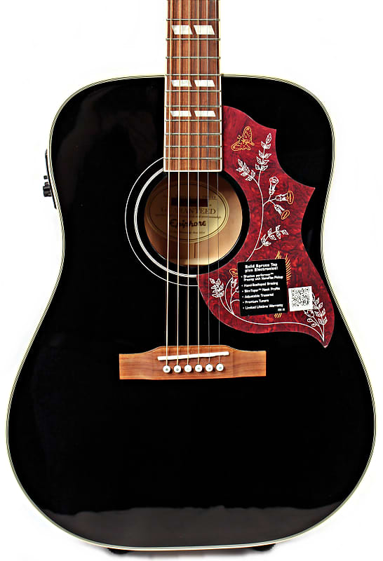 Epiphone Hummingbird Pro Acoustic - Electric Guitar; Ebony