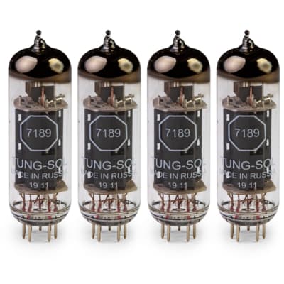 Tung-Sol 7189 Power Tube, Matched Quad with FREE 24-Hour