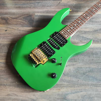 1993 Ibanez Japan RG370 HSH Superstrat (Refinished Green) | Reverb