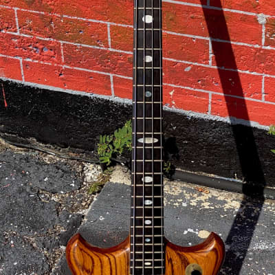 Alembic Series II Bass 1980 ultra rare all original Stanley Clarke Zebrawood Series II Short Scale its $39,800. new !! image 8