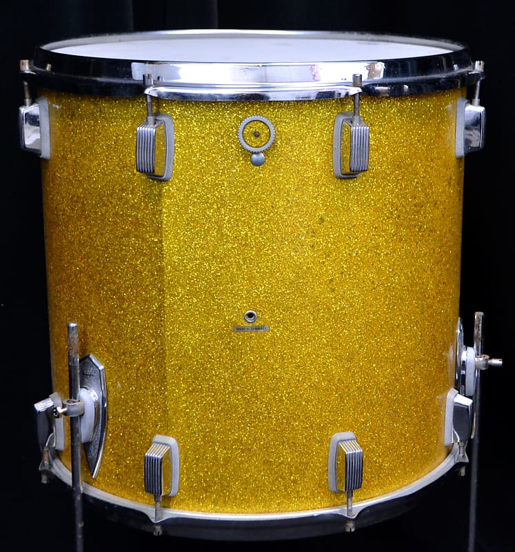 Trixon 25.5/13/16/5x14 Drum Set - Speedfire Gold Glitter NOS