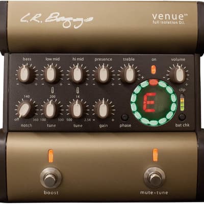 L.R. Baggs Venue DI - 5 band EQ - Notch Filter - Tuner and