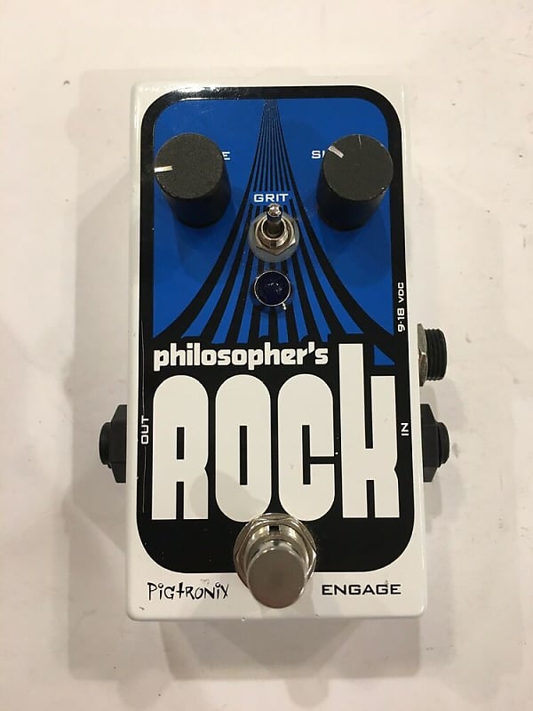 Pigtronix Philosopher’s Rock Compressor / Grit Overdrive Guitar Effect Pedal image 1
