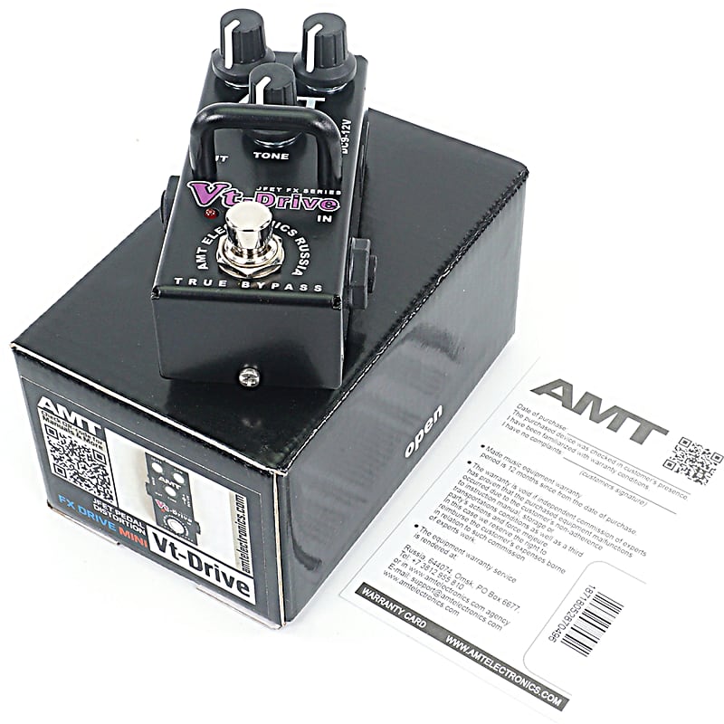 AMT Electronics Vt-Drive Jfet Fx Series Mini Effects Pedal Emulates VHT image 1