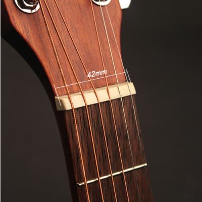 Cort AF505OP Standard Easy Play Series Concert Body Mahogany Back & Sides 6-String Acoustic Guitar image 7