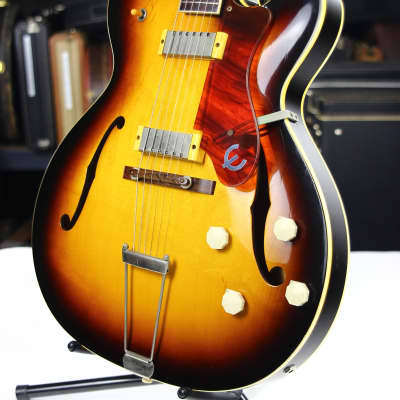 RARE 1958 Epiphone Gibson-Made Zephyr Regent Thinline E312T Electric - 2 New York Pickups, Cutaway image 2