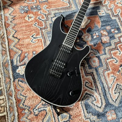 Mayones Guitars Basses - Mayones Setius GTM-8 Custom Shop, Flamed Maple  T.E.W. top - Antique Black Oiled finish, Mahogany Sapele body back, 5-ply  Mahogany/Maple neck with 2 graphite rods reinforcement, Bolt-on  construction,