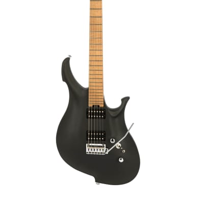 KOLOSS GT45PWH Aluminum Body Roasted Maple Neck Electric Guitar + Bag - White Satin image 9