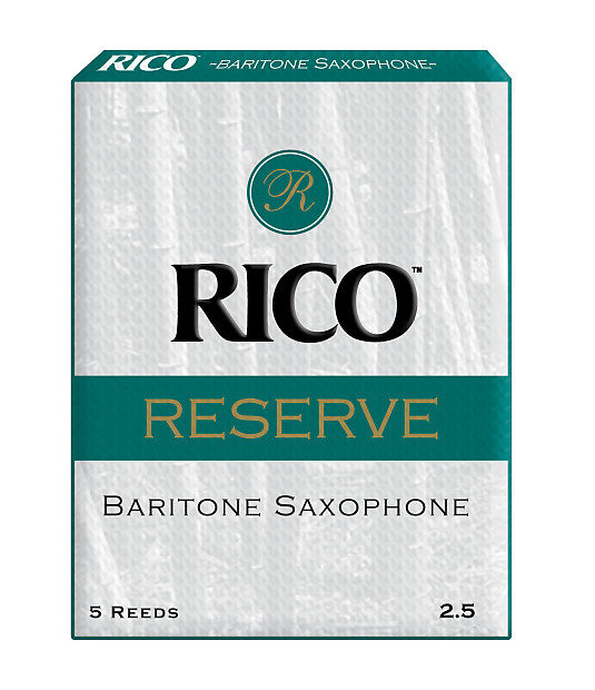 Rico RLR0525 Reserve Baritone Saxophone Reeds - Strength 2.5 (5-Pack) image 1