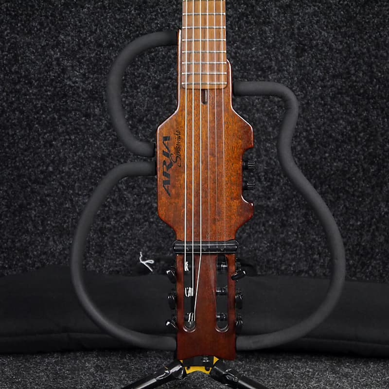 ARIA AS 101 C/SPL Sinsonido Nylon Travel Guitar - Mahogany w/Gig Bag - 2nd  Hand