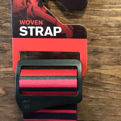 D'Addario Planet Waves 2.0 Guitar Woven Strap Rock Stripes Red - P20S1507 image 1